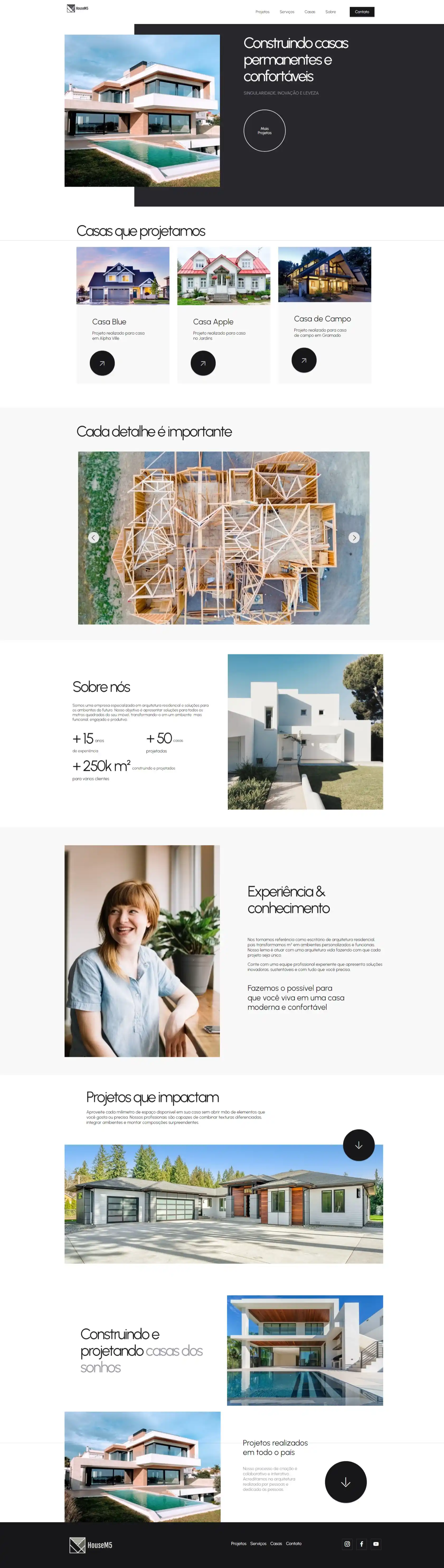 Modelo de Site Arquiteto