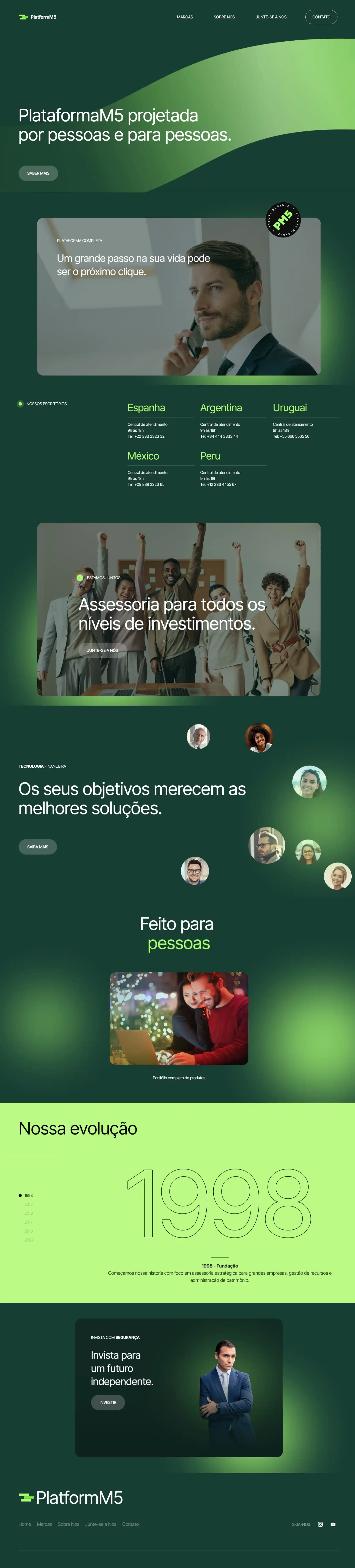 Modelo de Site Finanças