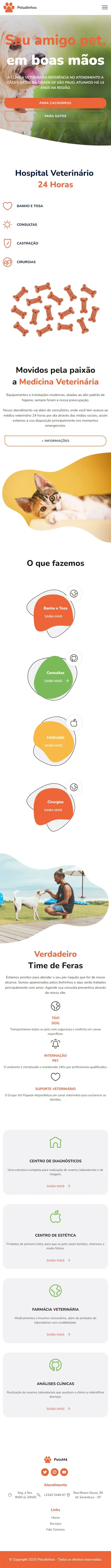 Modelo de Site Veterinário